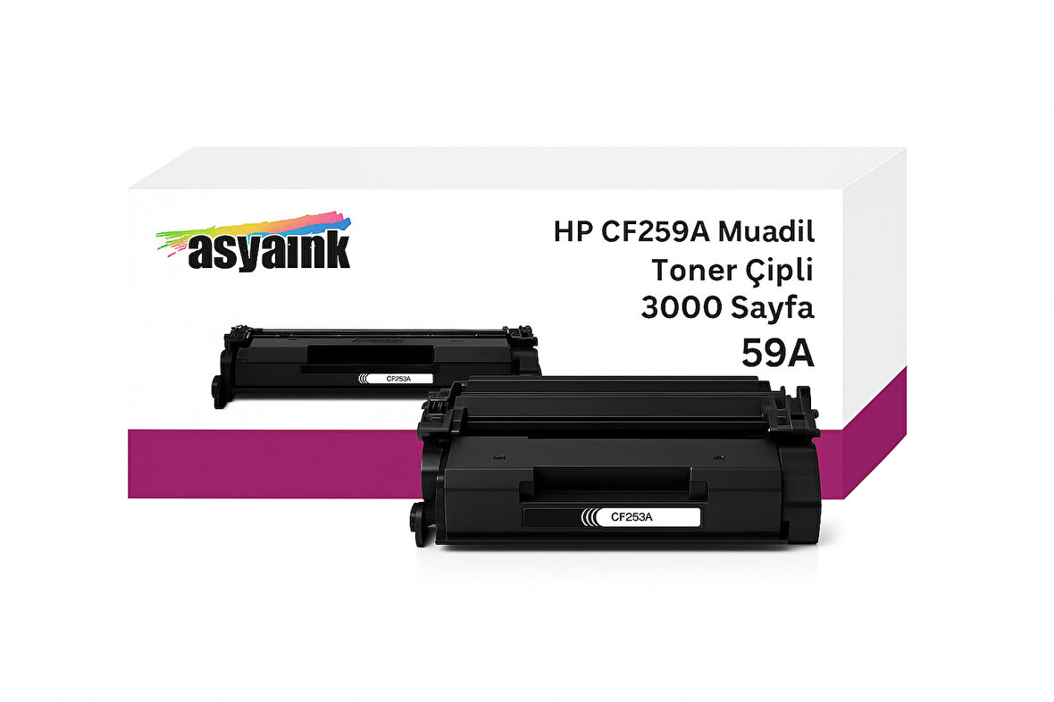 HP M404dn CF259A Muadil Toner Çipli 3000 Sayfa Asyaink