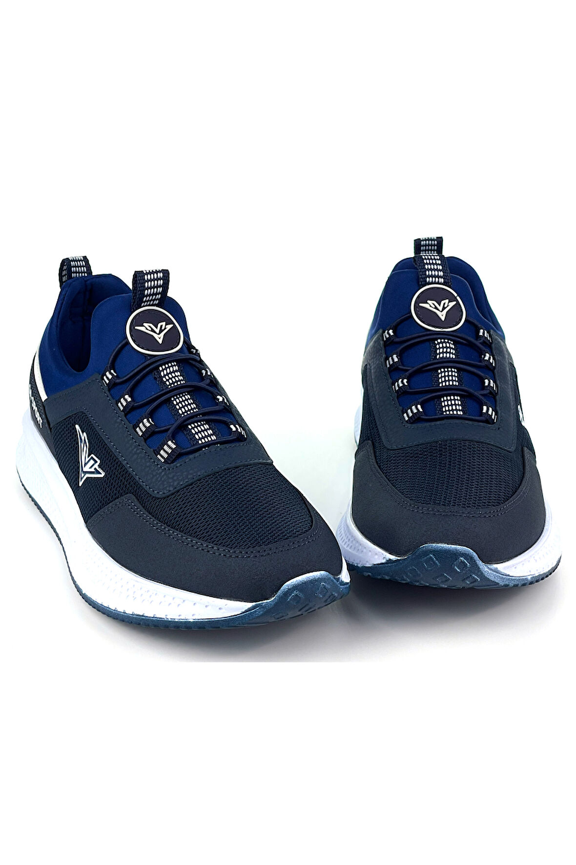 Erkek Lacivert Bağcıksız Esnek Çok Hafif Günlük Sneaker Spor Ayakkabı