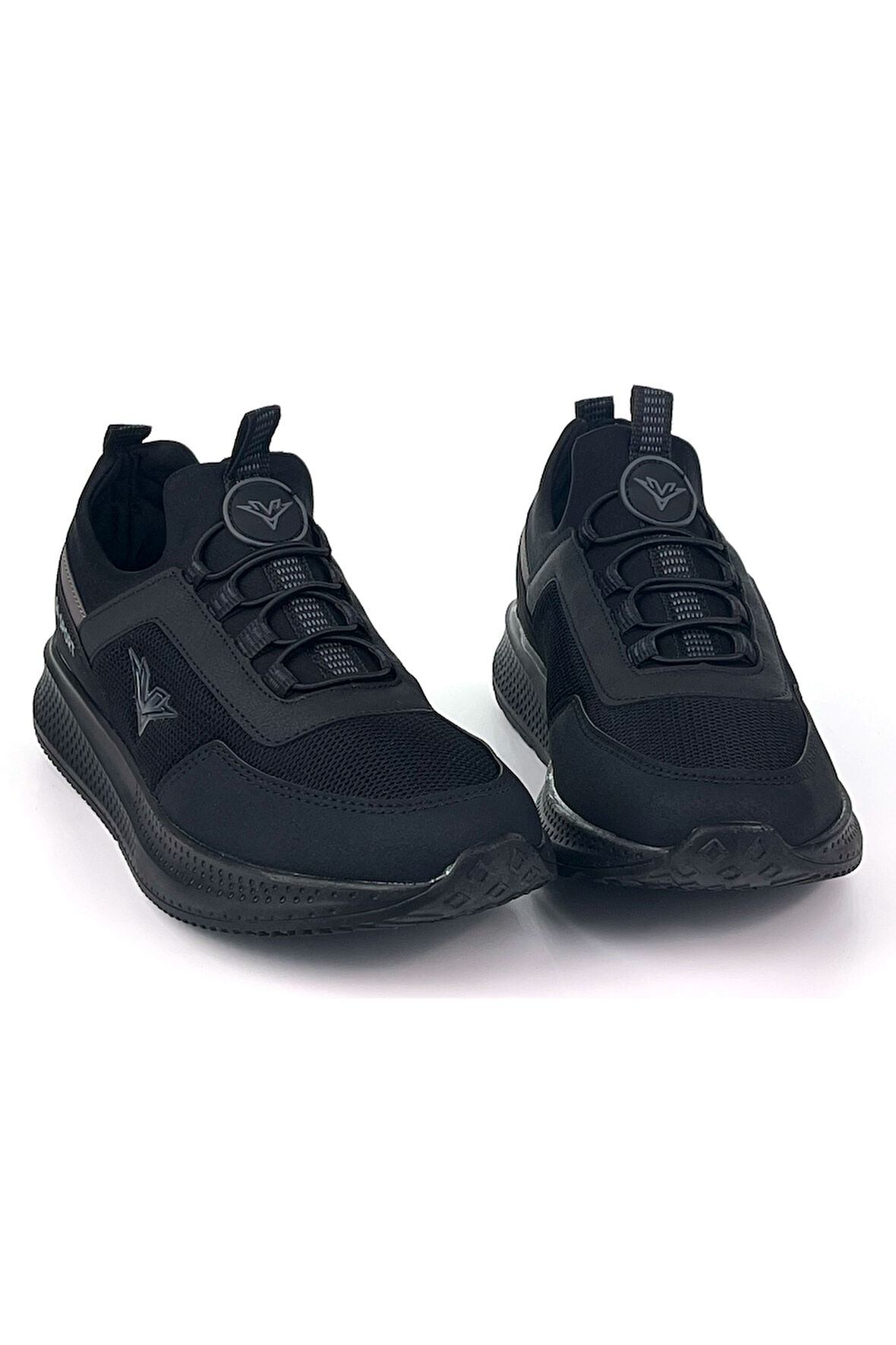 Erkek Siyah Bağcıksız Esnek Çok Hafif Günlük Sneaker Spor Ayakkabı