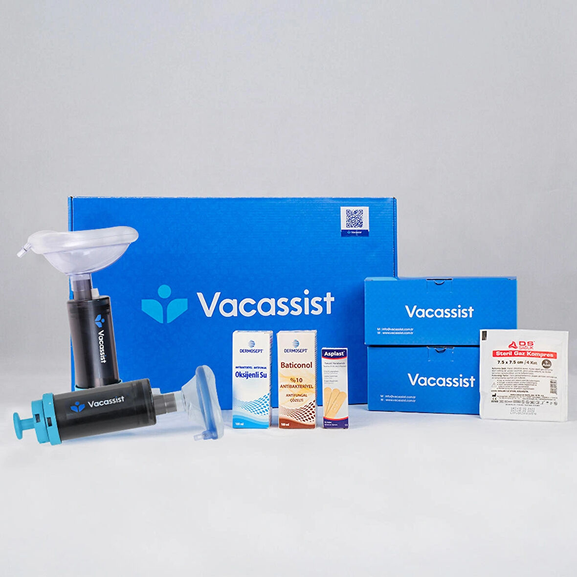 Vacassist Hemlich Pompası - Hemlich Manevrası - Boğulma Önleyici Cihaz - 1 Adet Yetişkin 1 Adet Çocuk