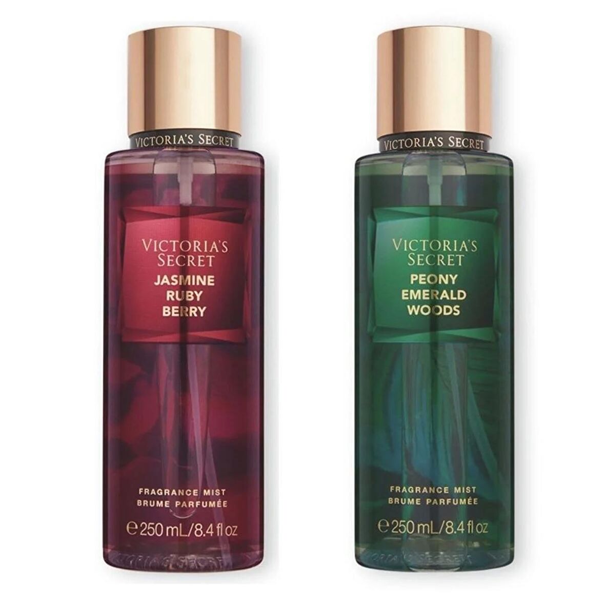 VICTORIA'S SECRET Jasmine Ruby Berry-Peony Emerald Woods Vücut Spreyi İkili Set