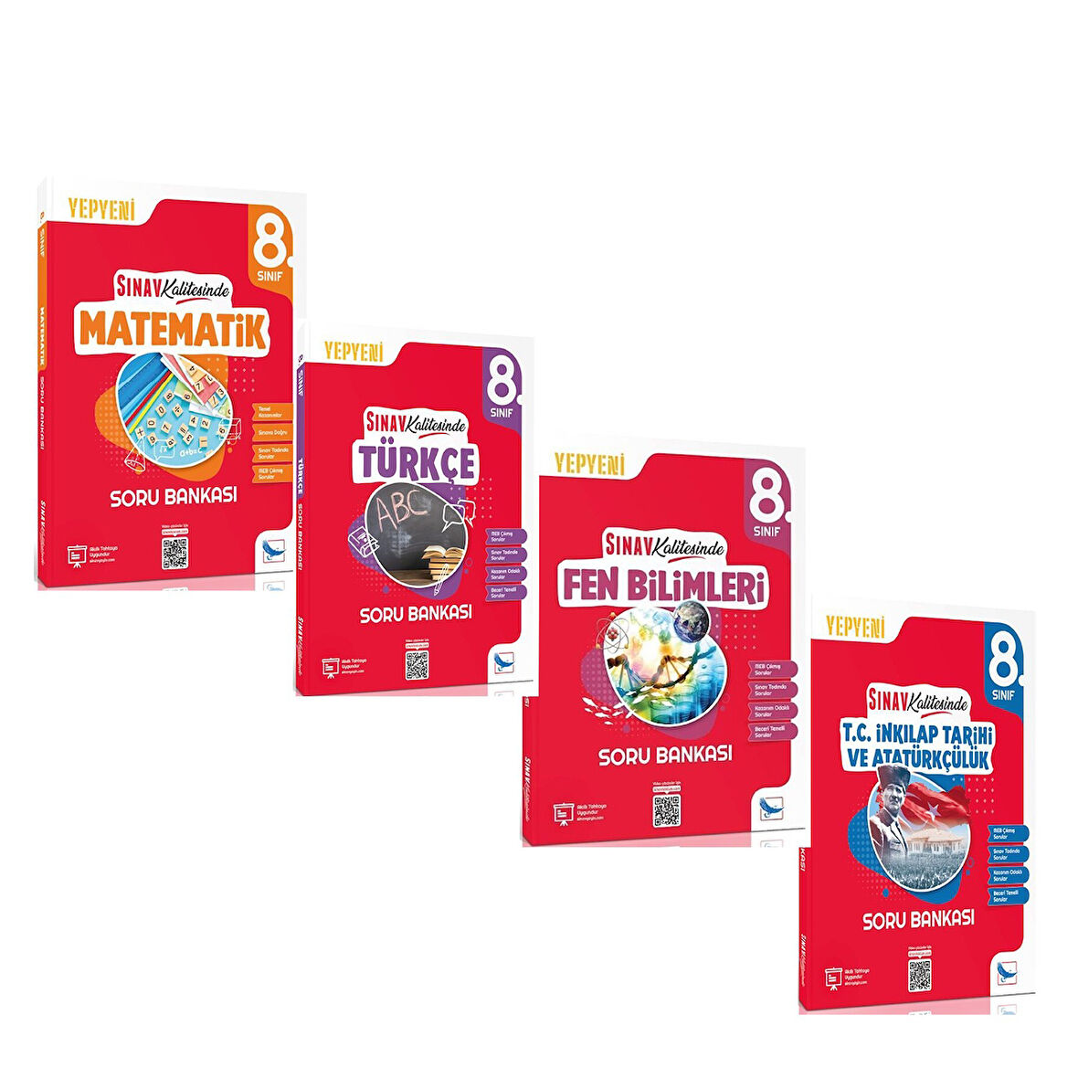 Sınav Yayınları 8. Sınıf Sınav Kalitesinde Soru Bankası Seti 4 Kitap