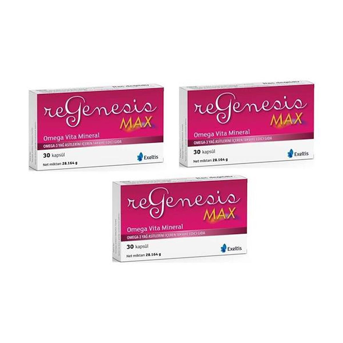 Exeltis Regenesis Max 30 Kapsül-3 KUTU-SKT:02/2025