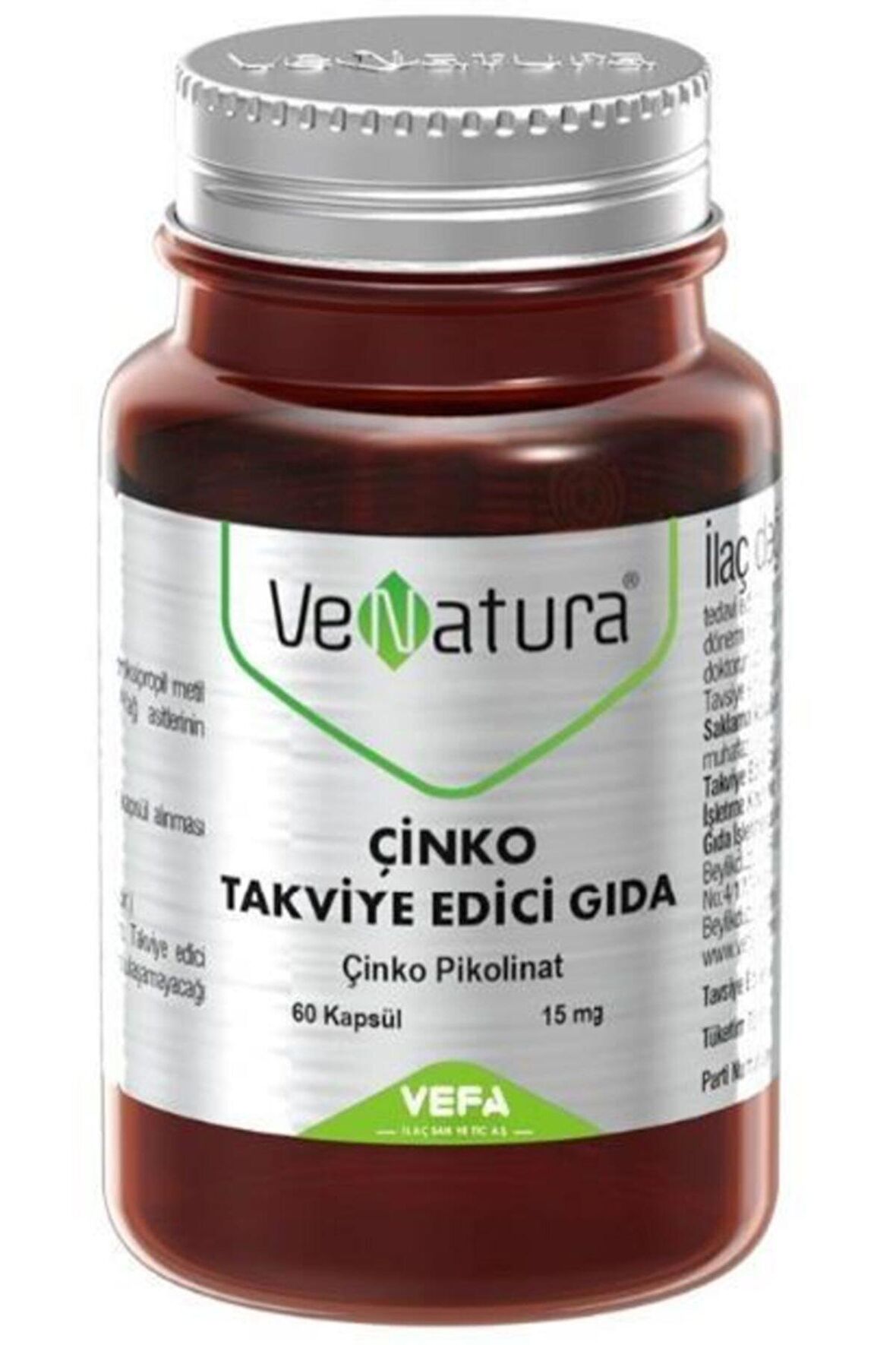 VeNatura Çinko Pikolinat 15mg 60 Kapsül