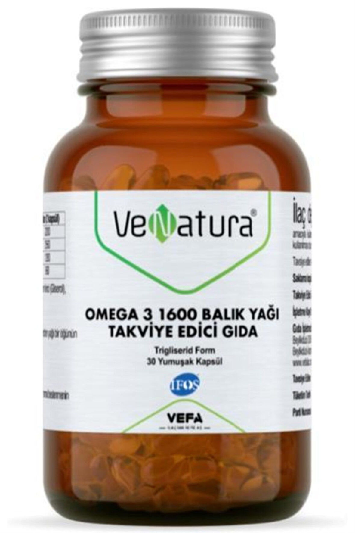 Venatura Omega-3 1600 mg 30 Kapsül