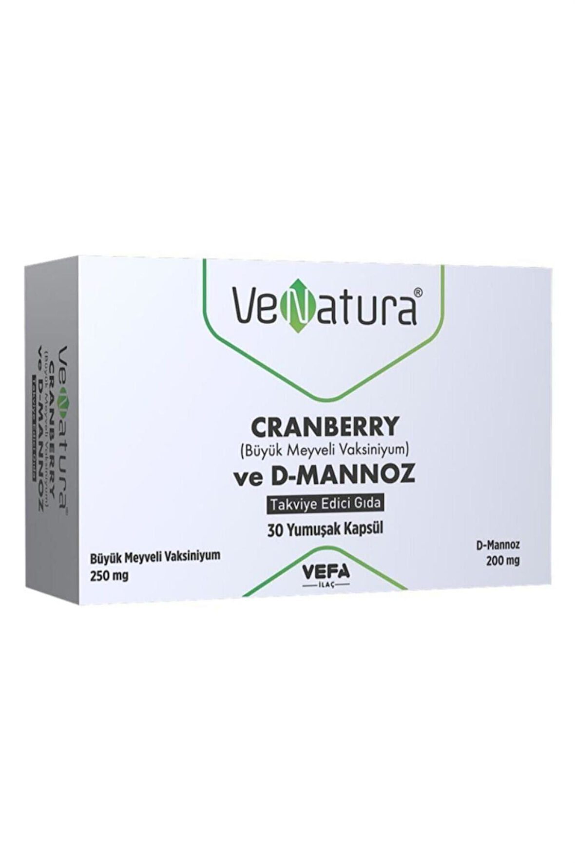Venatura Cranberry ve D-Mannoz 30 Kapsül