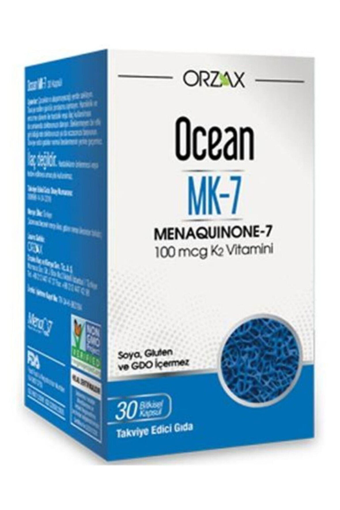 Ocean MK-7 100 mcg Vitamin K2 30 Kapsül