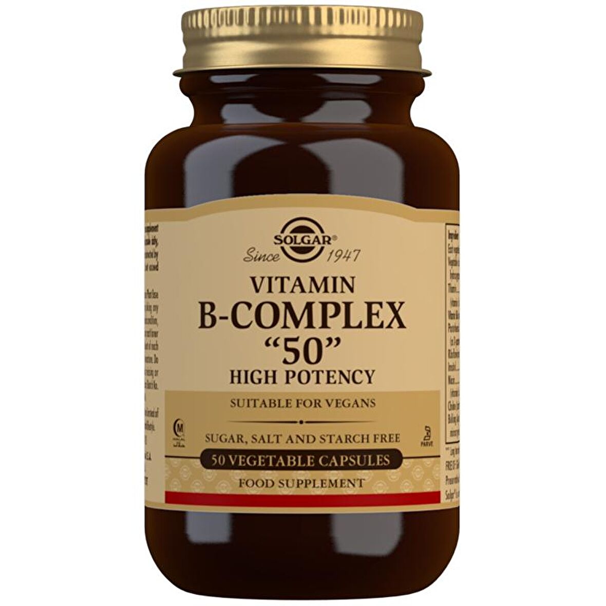 Vitamin B- Complex-50 Takviye Edici Gıda 50 Kapsül