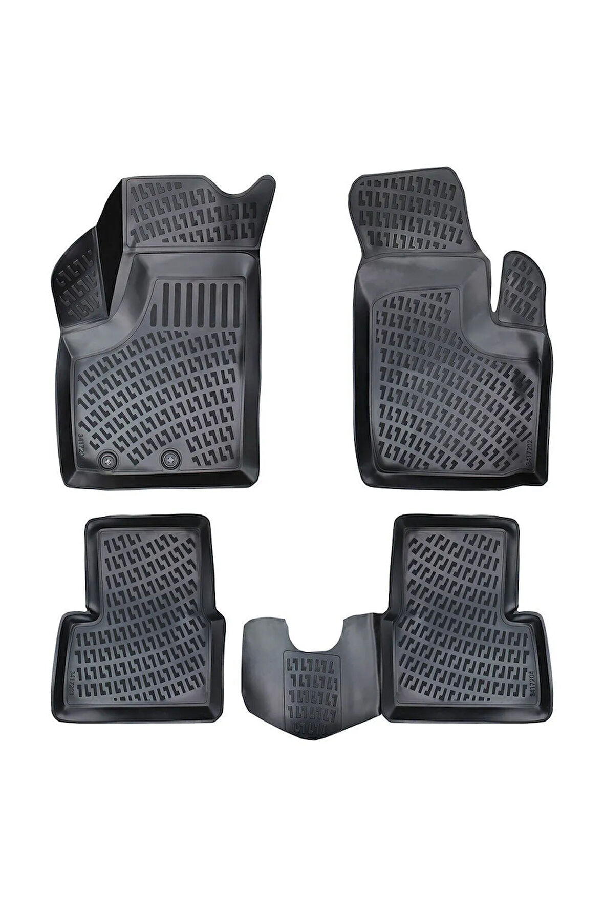 Fiat Doblo 2007 Araca Özel Tasarım 3D Havuzlu Paspas