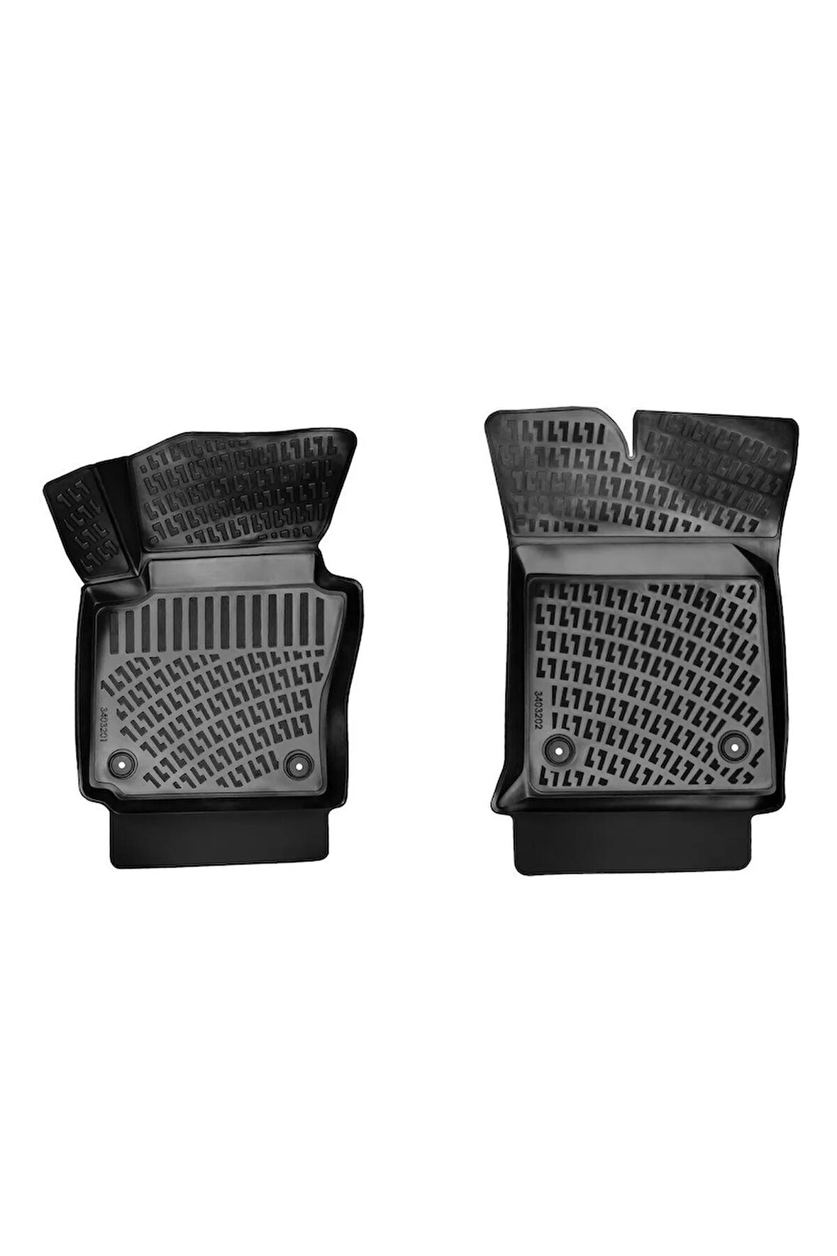 Volkswagen Caddy PANELVAN (2 Parça) 2010 yeni kasa Araca Özel Tasarım 3D Havuzlu Paspas