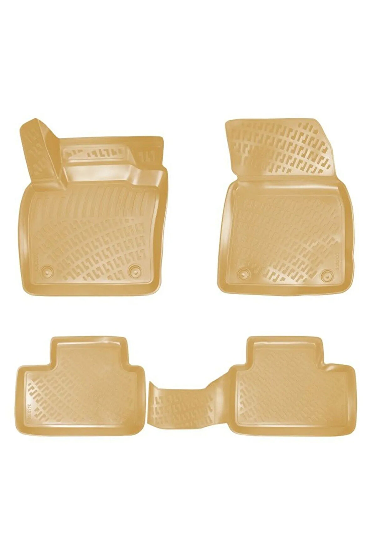 Volvo XC-40 2023 Araca Özel Tasarım 3D Havuzlu Bej Paspas