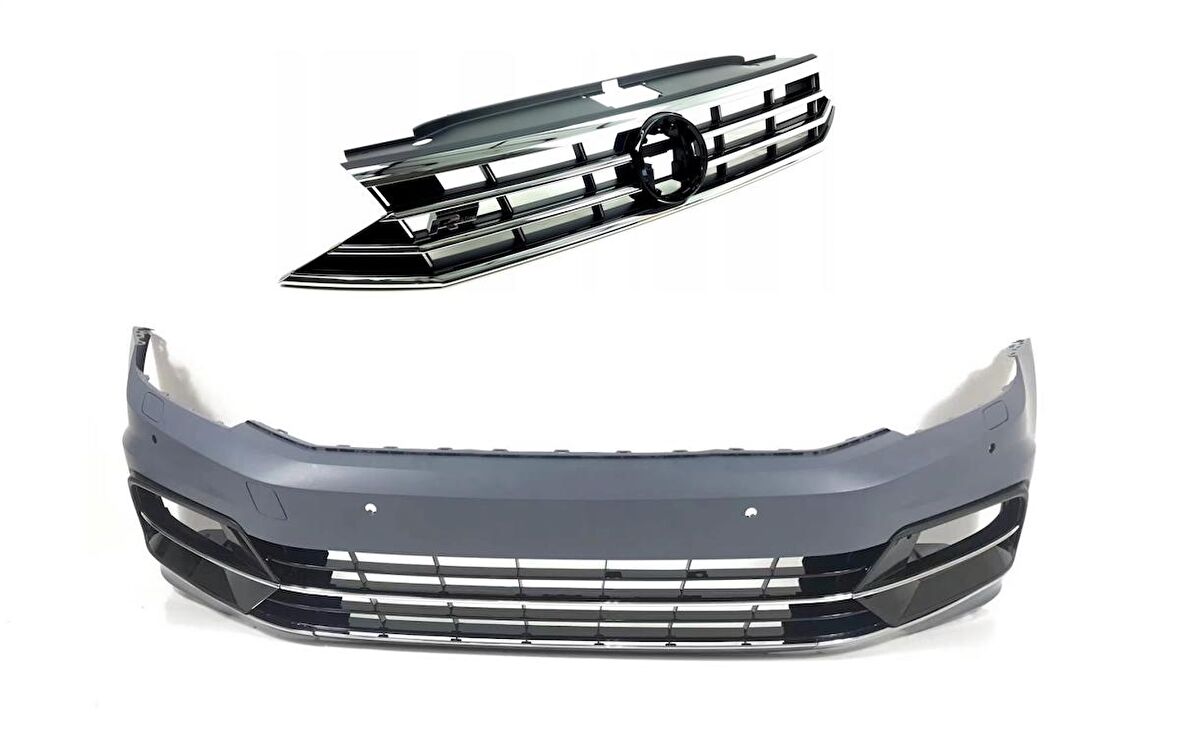 PASSAT B8 İÇİN 8.5 GÖRÜNÜM R-LINE ÖN TAMPON & PANJUR