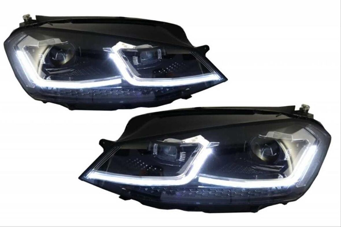 GOLF 7.5 IÇIN UYUMLU J FAR SILVER FULL LED