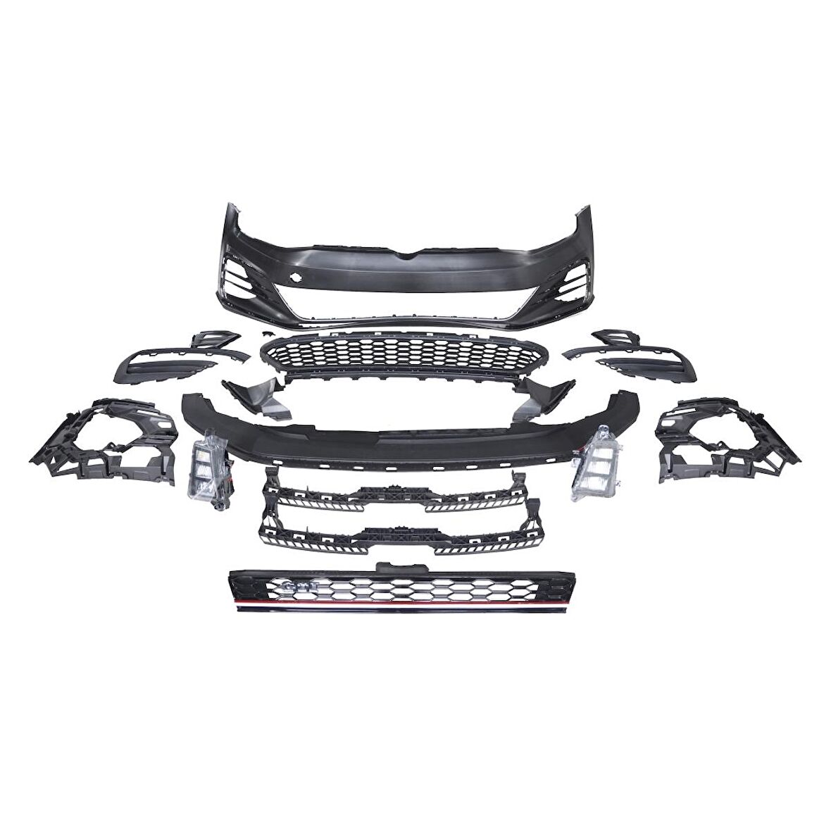 GOLF 7 IÇIN GOLF 7,5 GTI ÖN TAMPON & PANJUR SETI