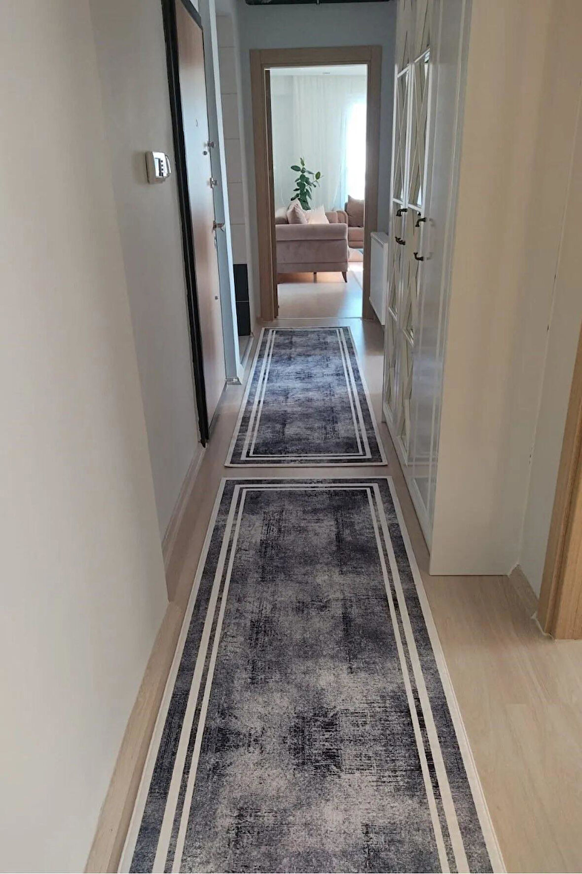 Monnhein Yolluk Halı – Kaymaz Tabanlı, Yıkanabilir, Yumuşak Dokulu, Şık ve Dayanıklı Tasarım (marina beyaz yolluk)