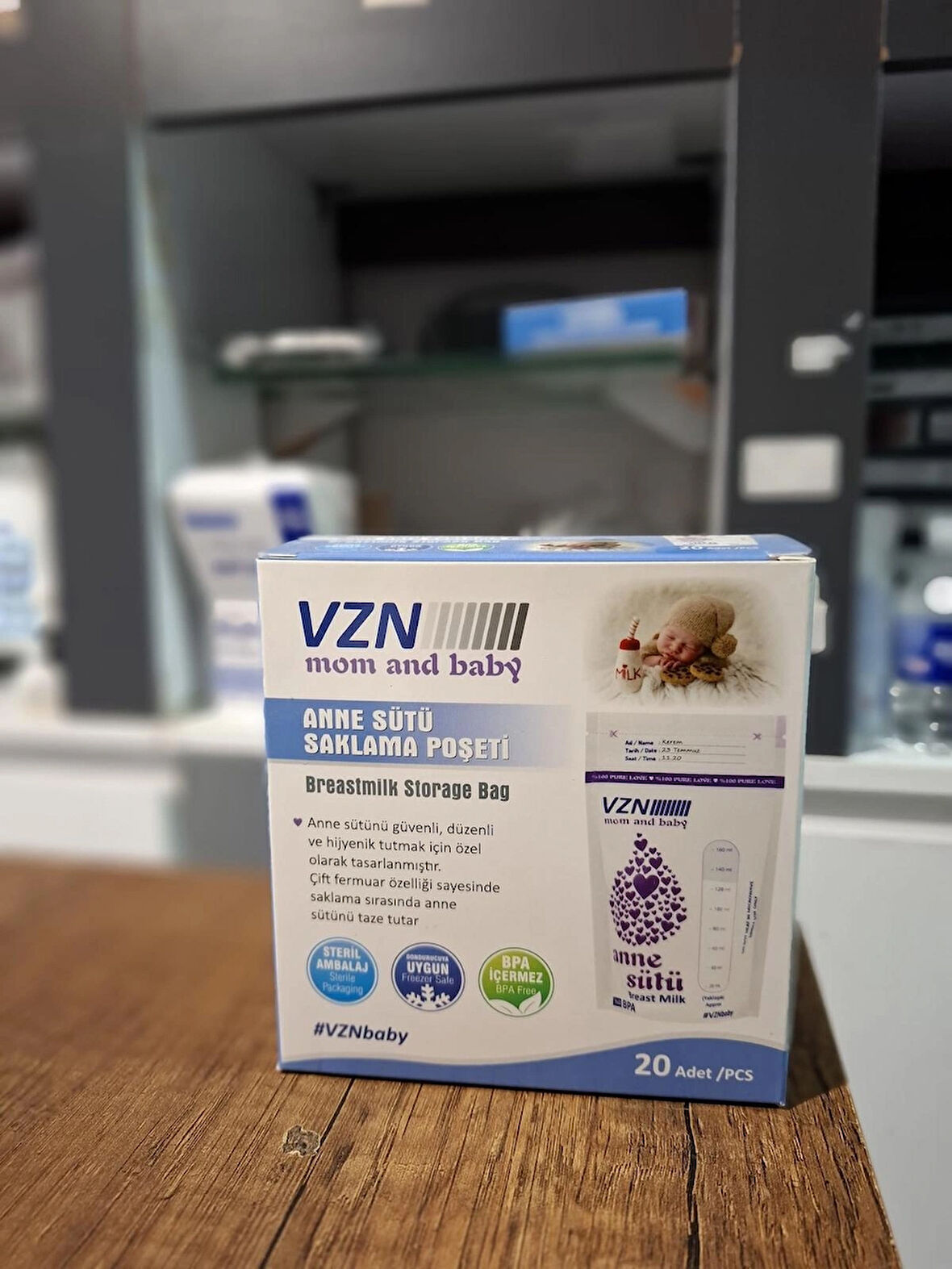 VZN ANNE SÜTÜ SAKLAMA POŞETİ 2 ADET ( 40 POŞET ) 