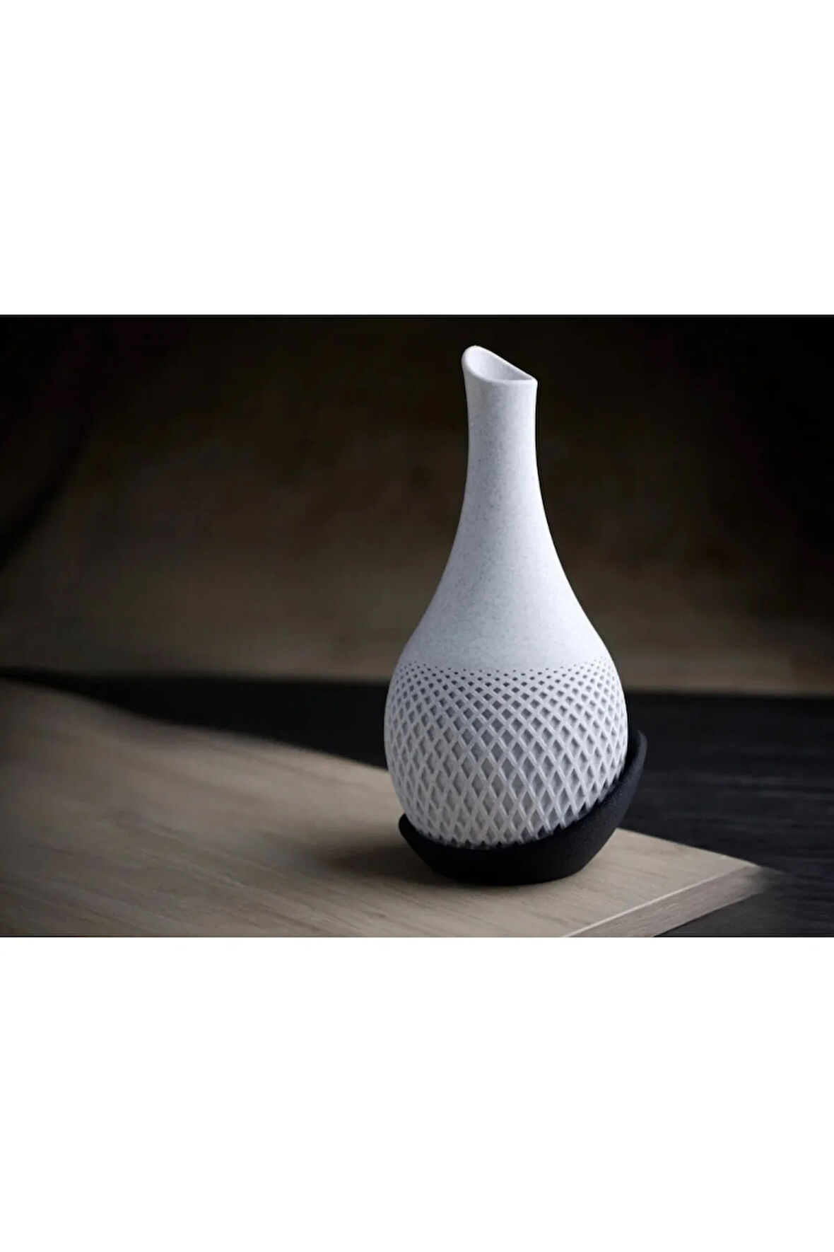 Modern 3D Baskı Dekoratif Vazo | 25 cm | PLA Malzeme