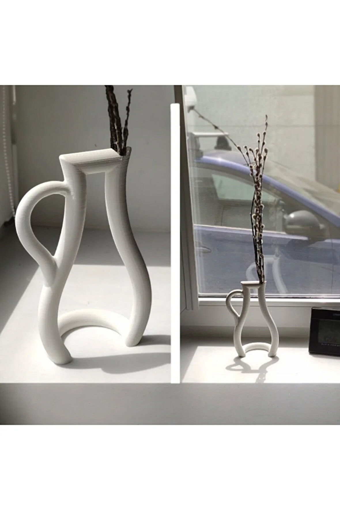 Estetik 3D Baskı Vazo - 24 cm, PLA Malzeme