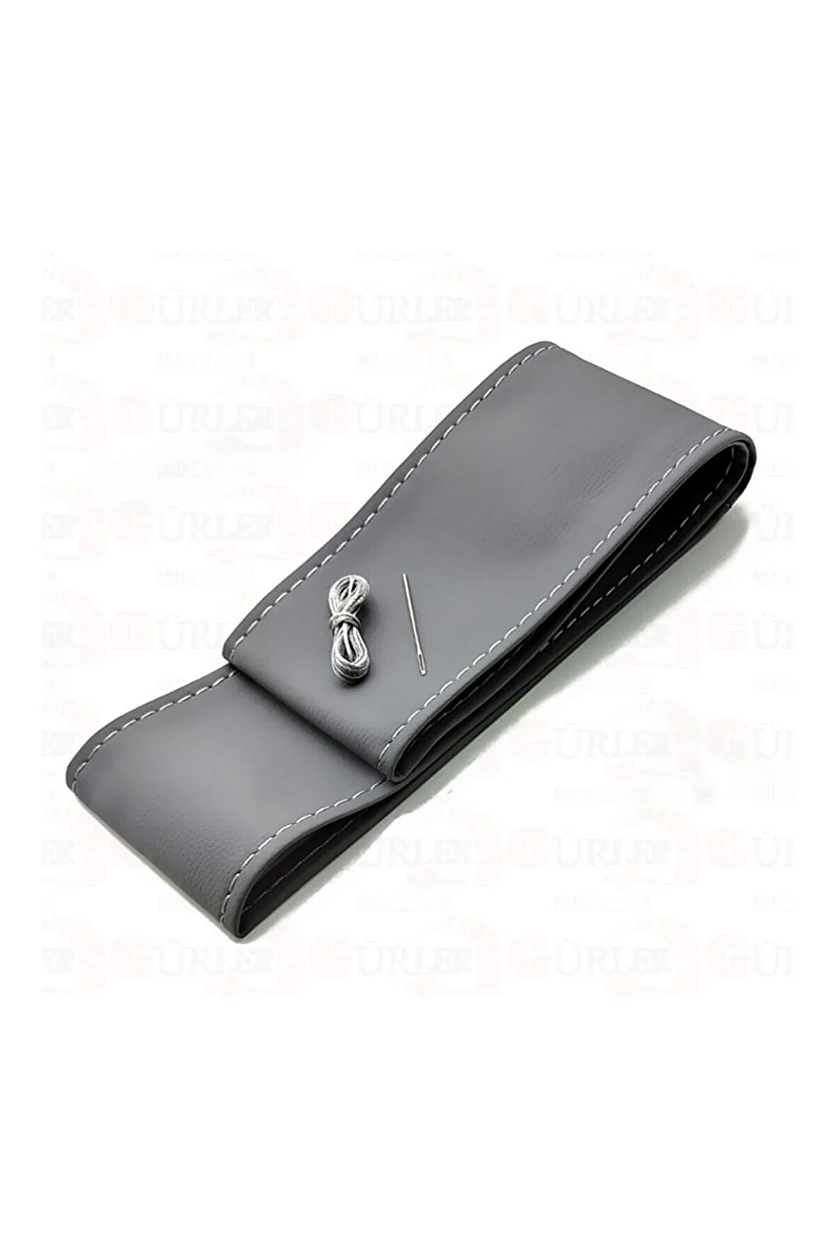 Opel Vectra Uyumlu Dikmeli Direksiyon Kılıfı Soft Gri Renk (38CM×10.5CM)