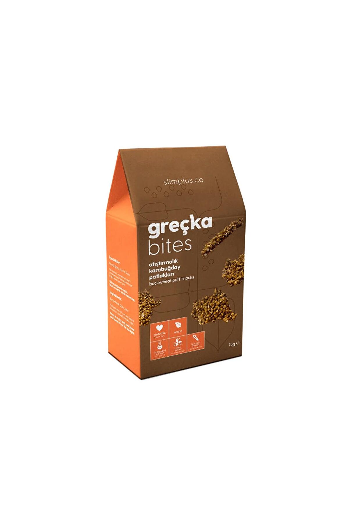 Glutensiz Greçka Bites 75G - Karabuğday Patlağı