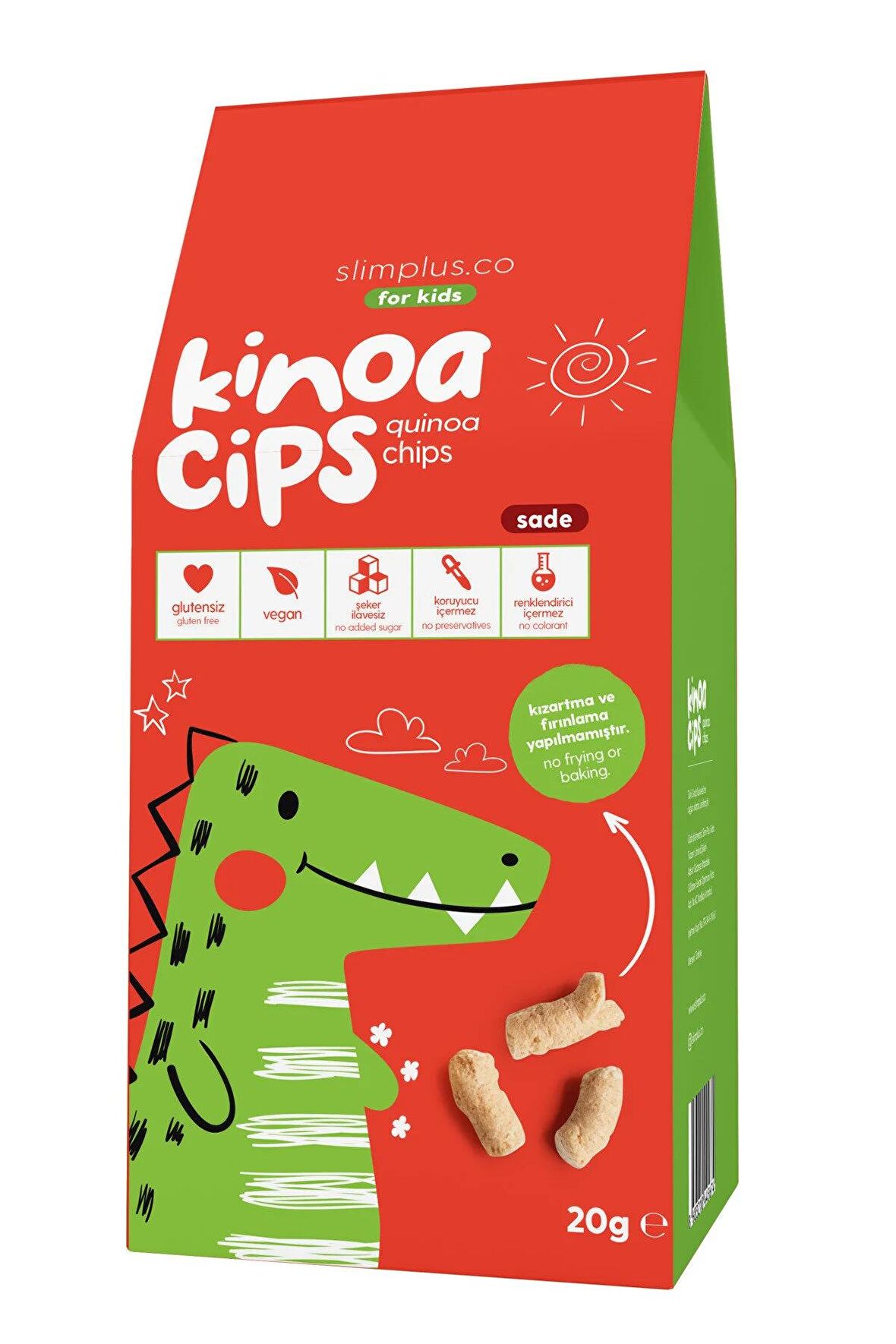 Sade Glutensiz Yağsız Kinoa Cips - Çocuklara Özel - 20gr