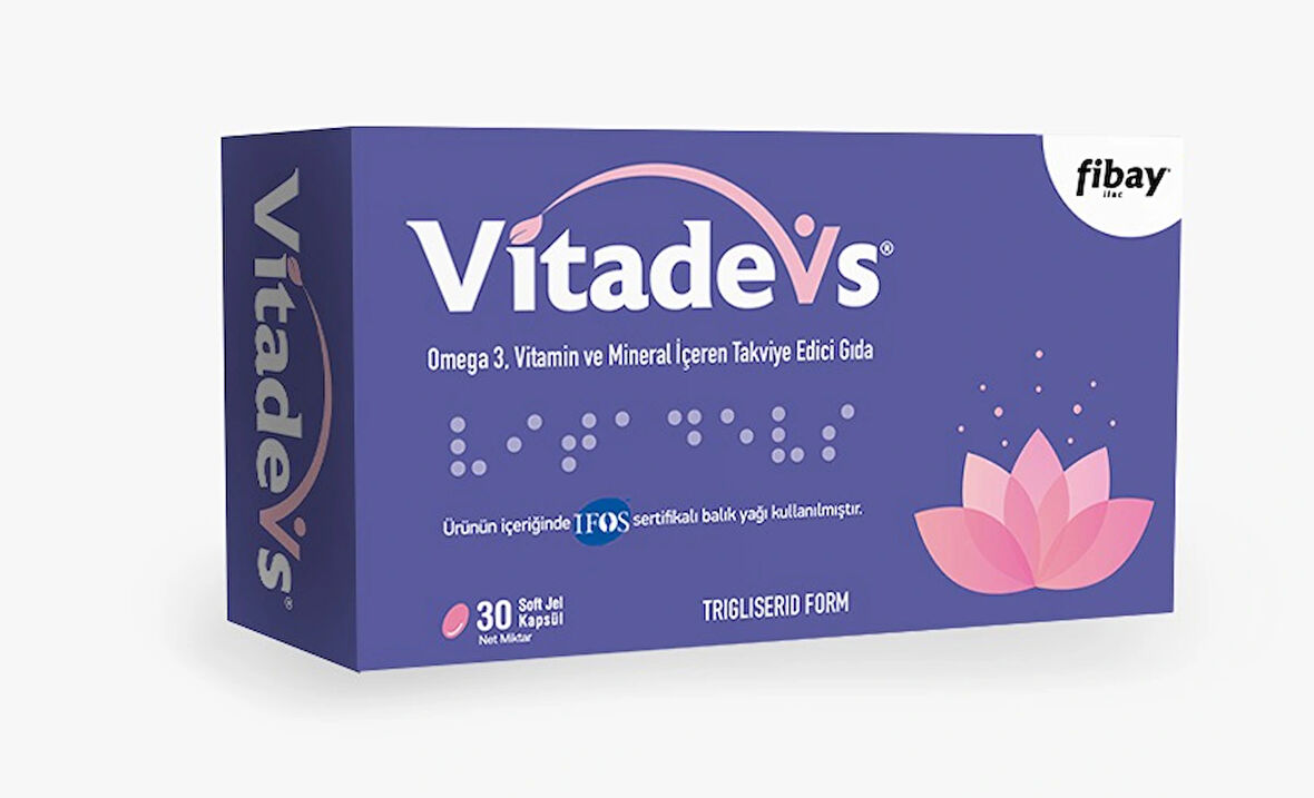 Vitadevs 30 Softjel Kapsül Omega 3, Balık Yağı, D Vitamini İçeren Multivitamin ve Mineral Kompleksi