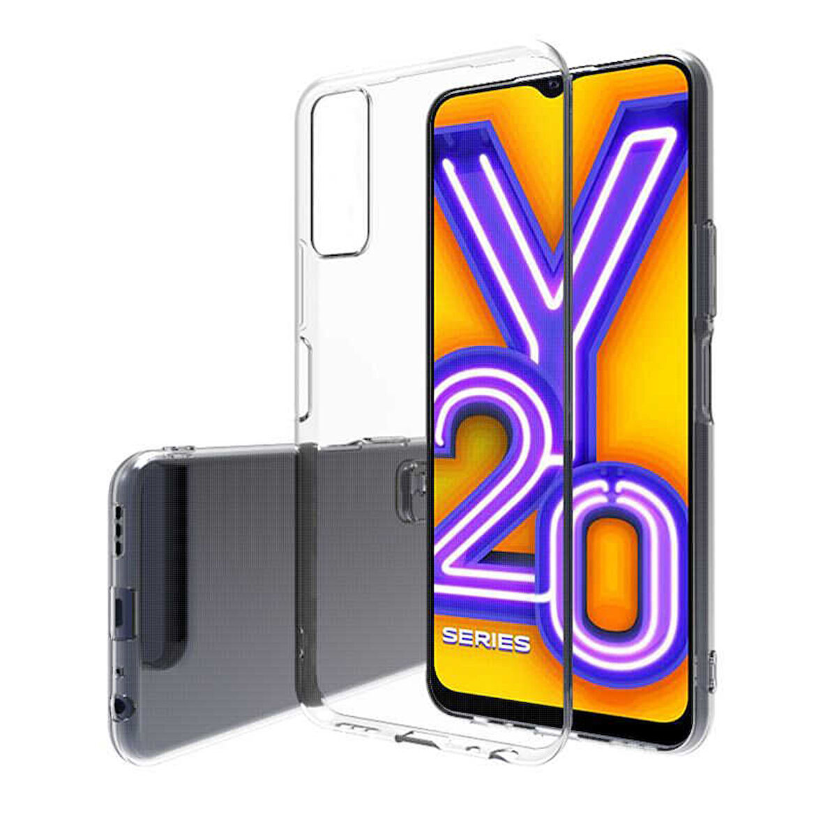Vivo Y11S Kılıf Şeffaf İnce Esnek Silikon Kılıf Zipax-Süper