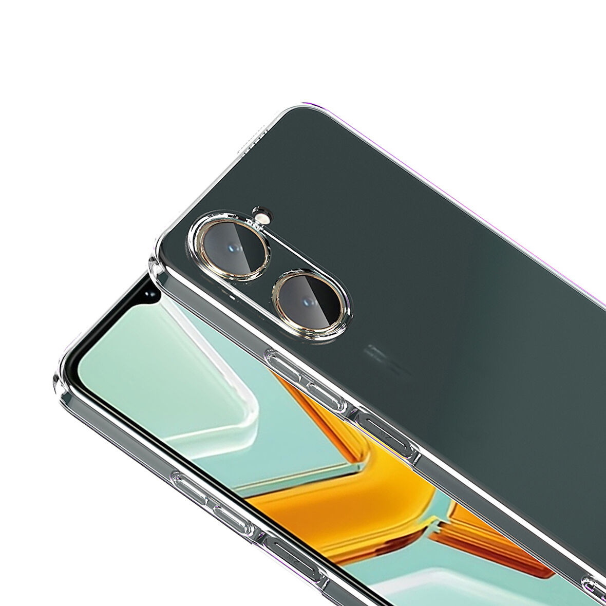 Vivo Y18 Kılıf Şeffaf ince Silikon Zr-Spr