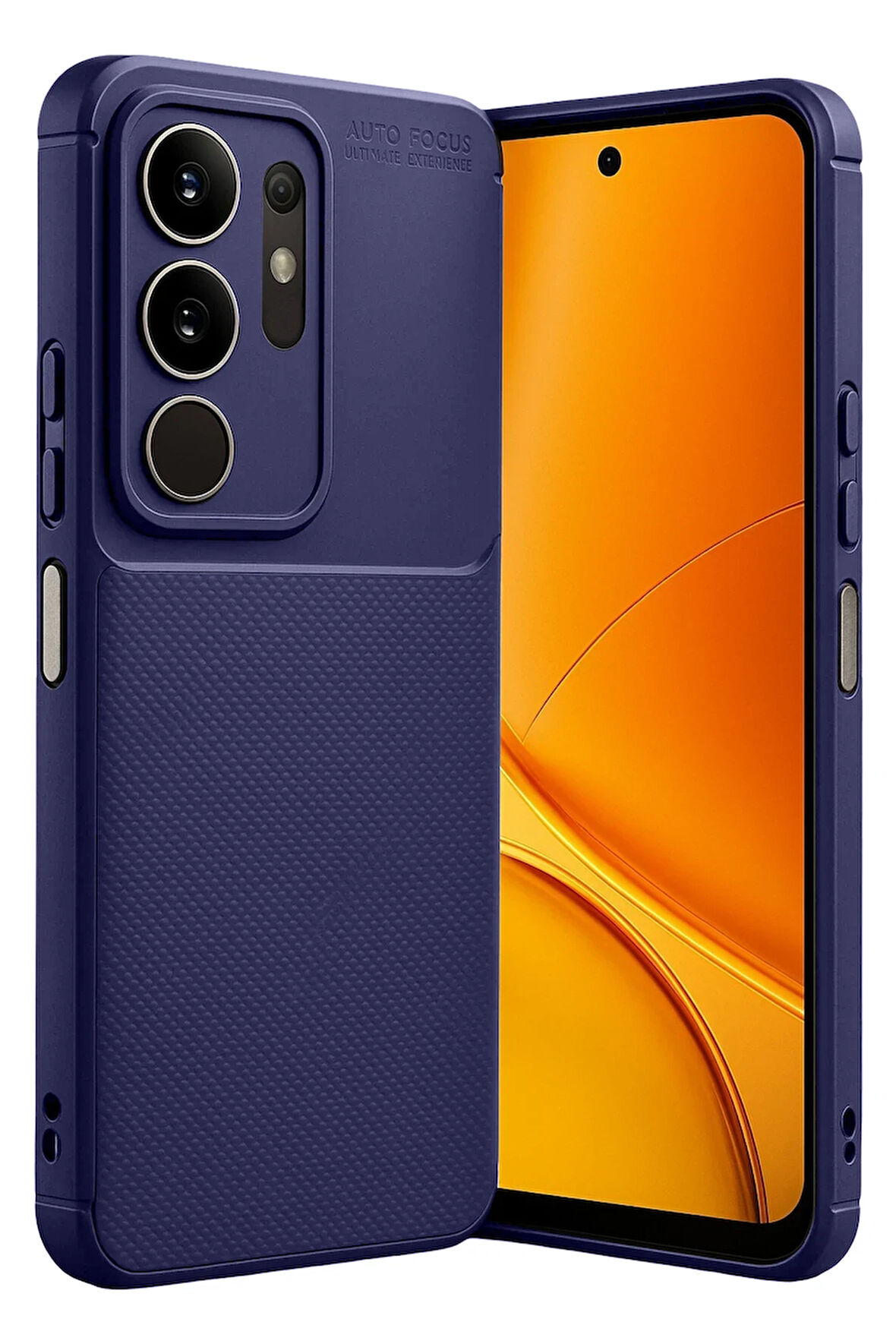 Vivo Y29 4G Kılıf Karbon Görünümlü Silikon Azn-FcsKrbn