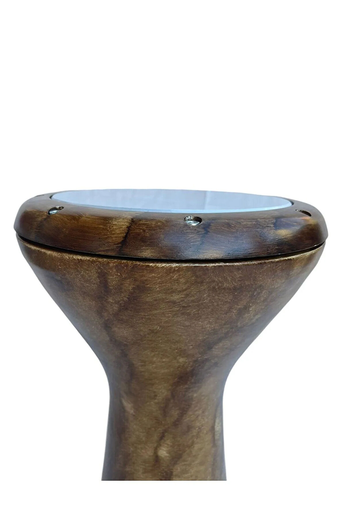 Profesyoneller için Döküm Mısır Darbuka Ağırlık ( 4 Kg Ahşap Desen)