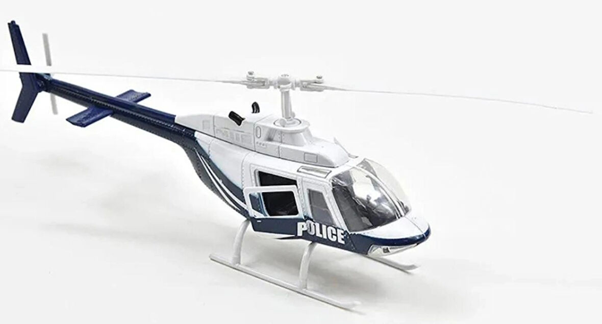 Dianomi newray 1 :34 ÖLÇEK METAL HELİKOPTER BELL 206 police