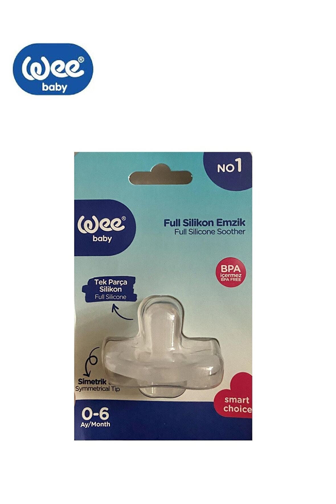 561 Full Silikon Emzik No:1 0-6 Ay