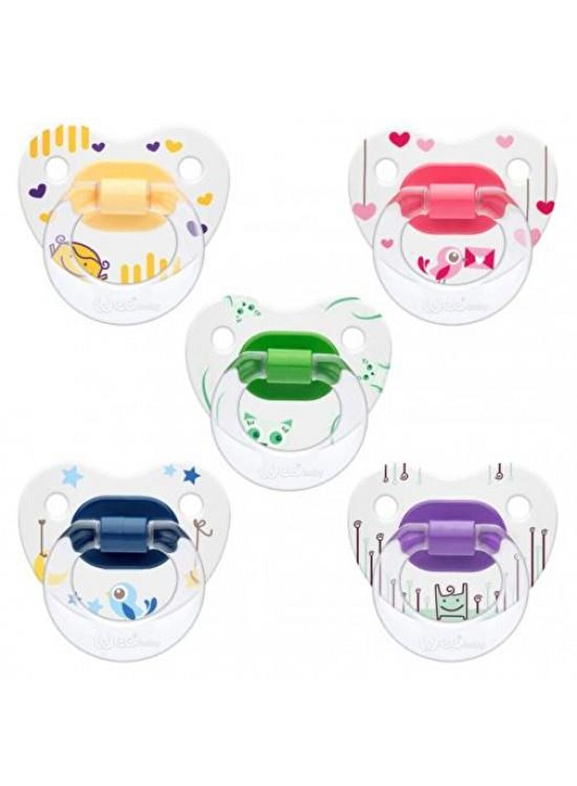 Wee Baby Desenli Damaklı Emzik No:1