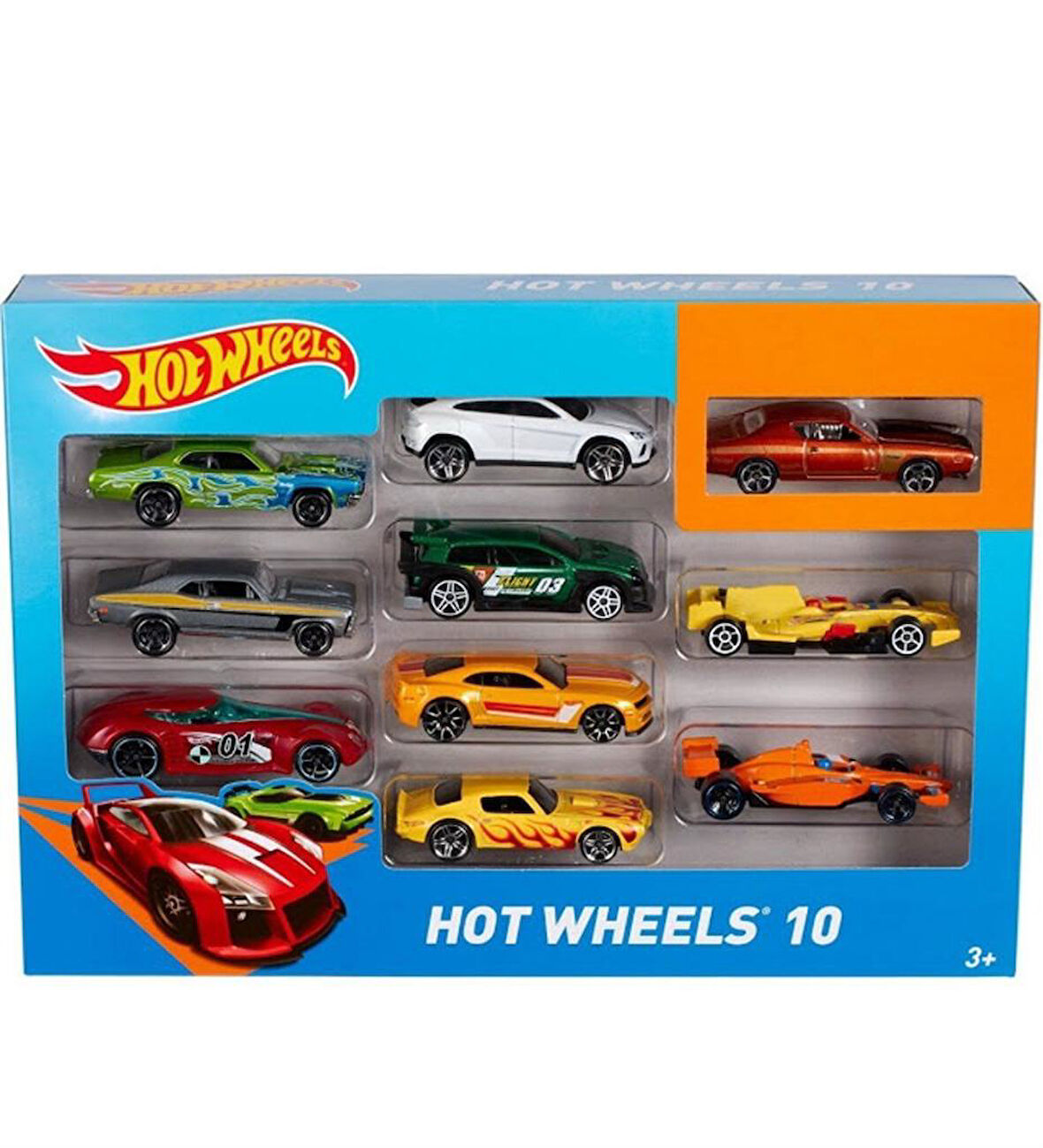 Hot Wheels 10'Lu Araba Seti - Lisanslı Orijinal Ürün