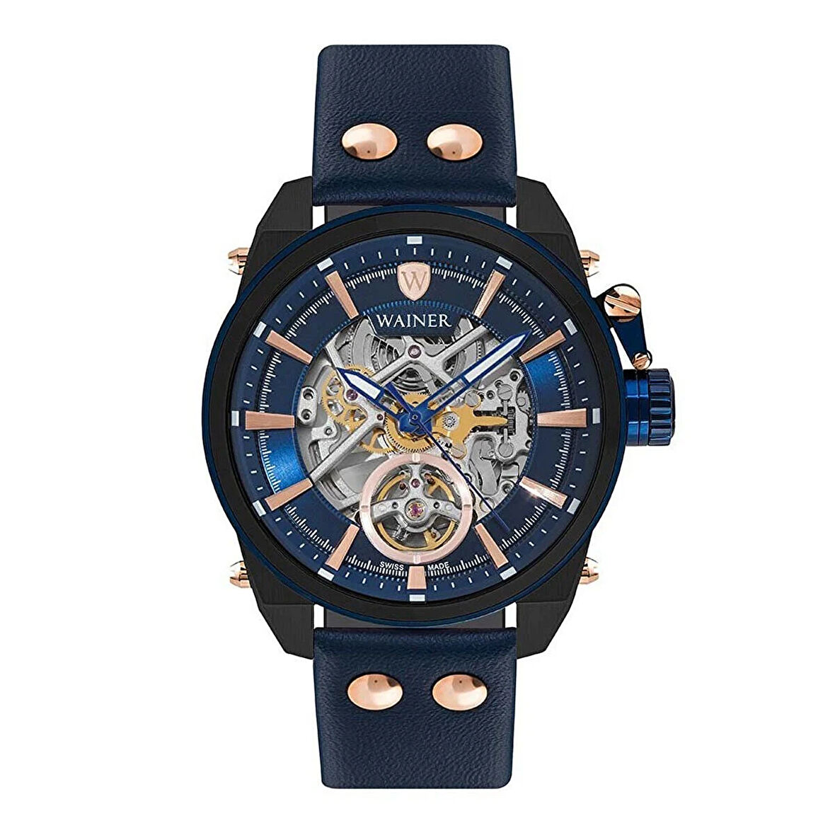 Wainer WA.25980-E Otomatik Erkek Kol Saati – Lacivert Şıklığıyla İsviçre Zerafeti