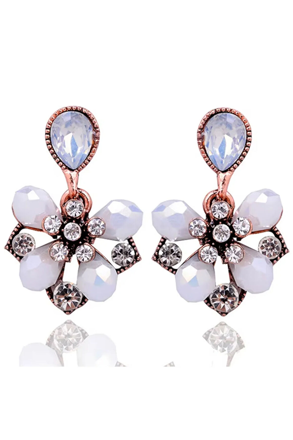 Kristal Damlalar Küpe No4