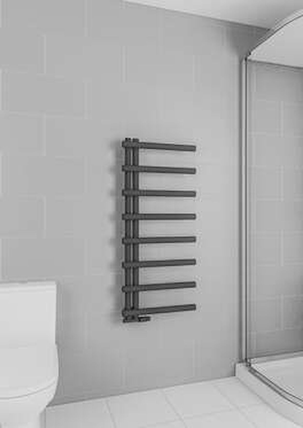 Warma Tire Çelik Dizayn Boyalı Havlupan 500x1150 Pütürlü Beyaz (RAL 9016)