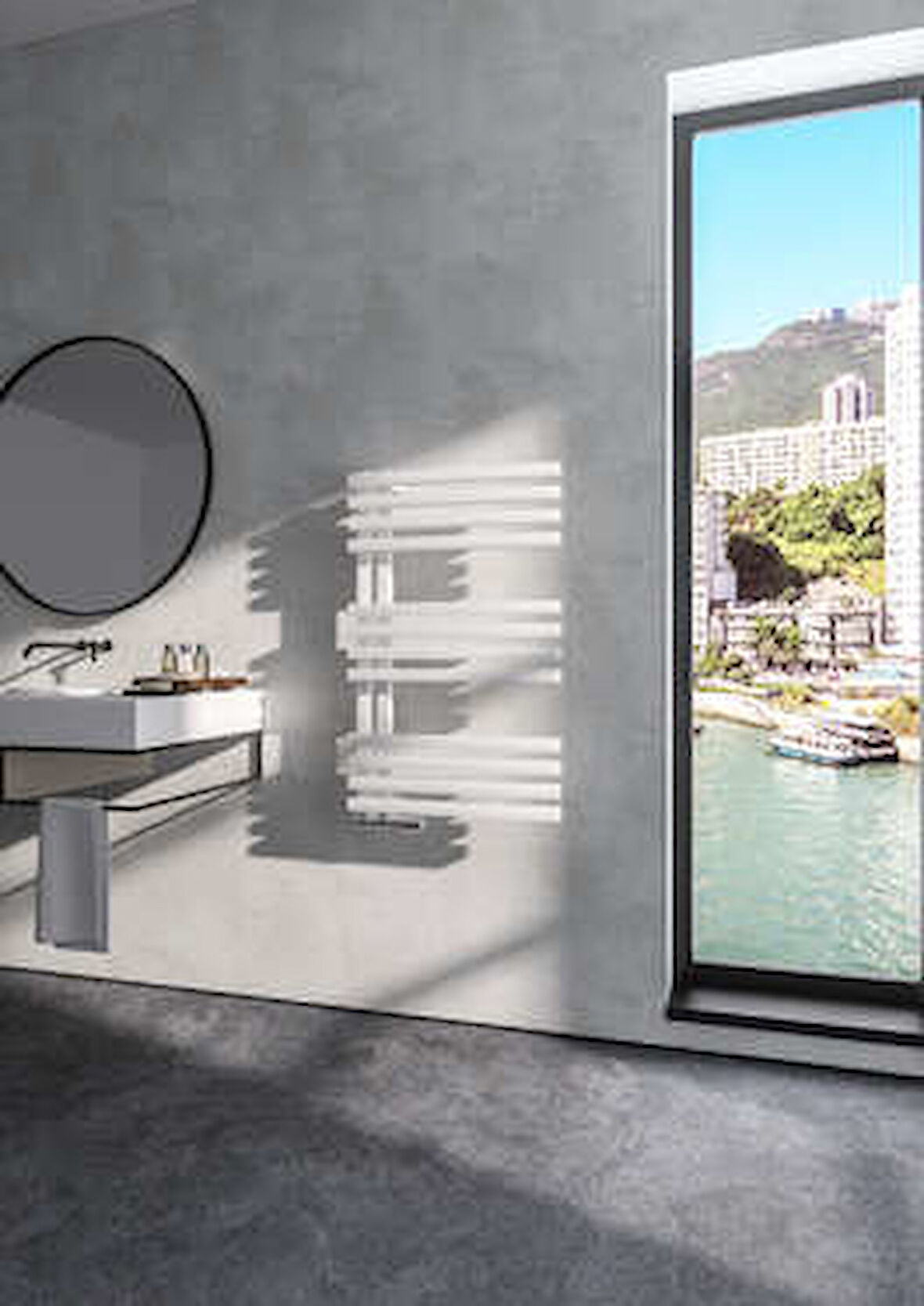 Warma Lolly Çelik Dizayn Havlupan 500x800 Beyaz (RAL 9016 Gloss 80)