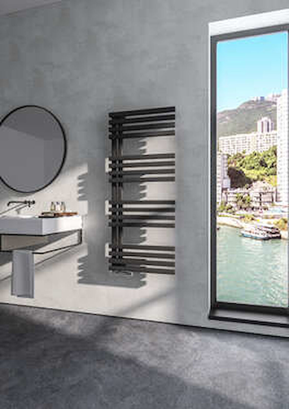 Warma Lolly Çelik Dizayn Havlupan 600x1200 Beyaz (RAL 9016 Gloss 80)