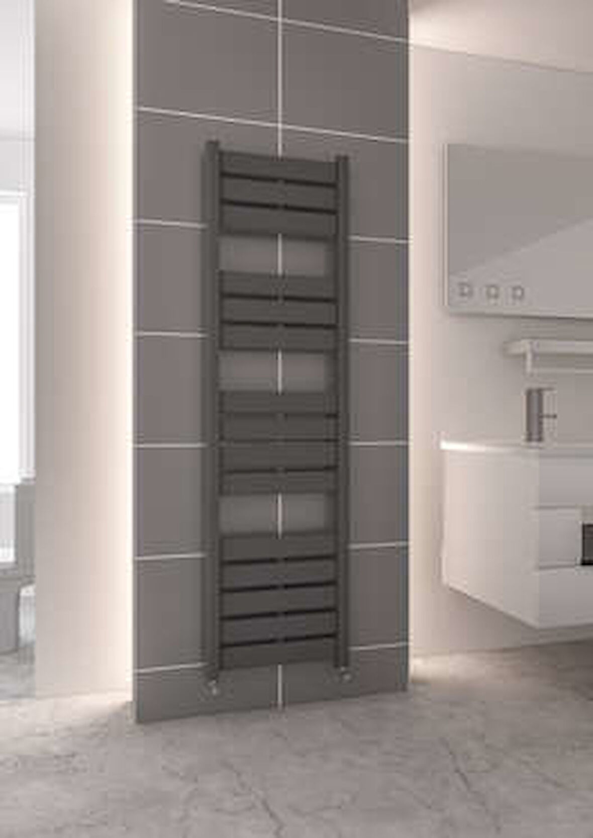 Warma Norina Çelik Dizayn Boyalı Havlupan 500x1800 Beyaz (RAL 9016 Gloss 80)