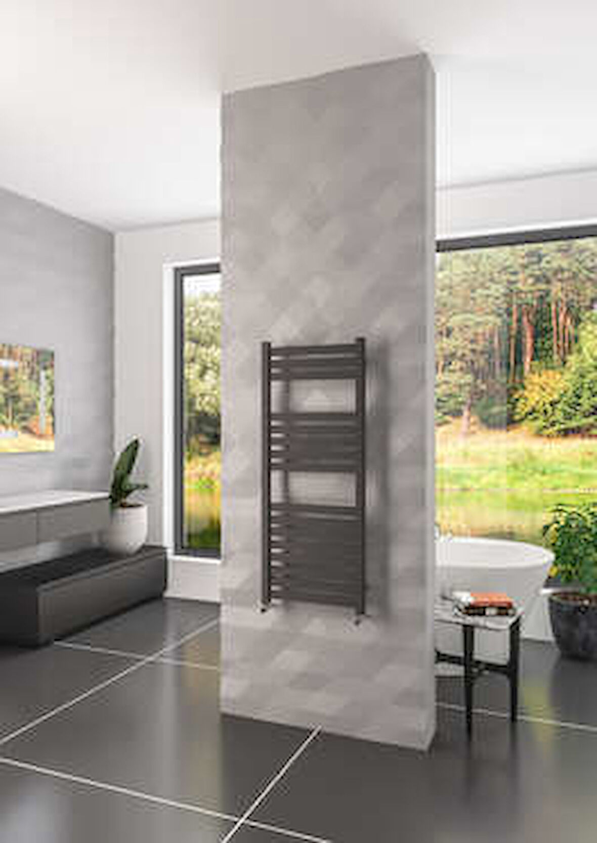 Warma Urla Çelik Dizayn Boyalı Havlupan 500x1200 Pütürlü Beyaz (RAL 9016)