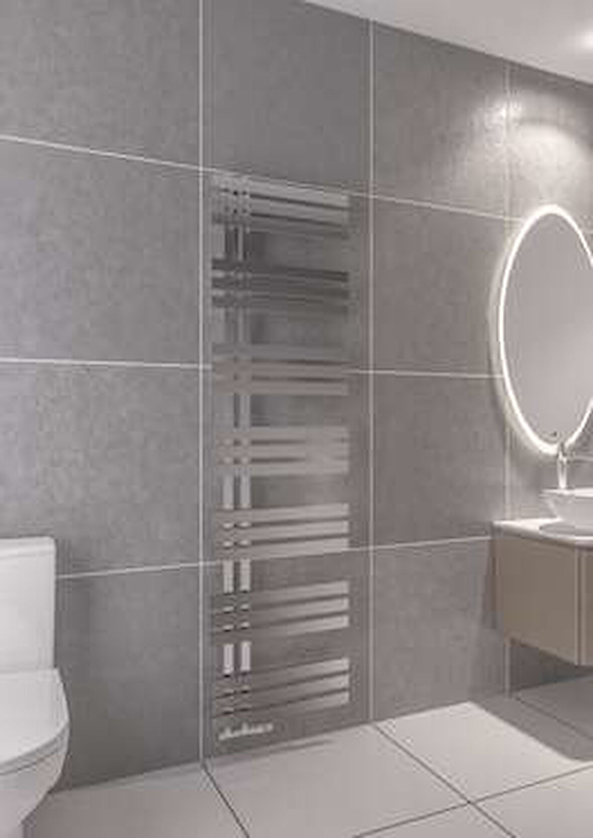 Warma Elche Çelik Dizayn Krom Havlupan 600x1800 Krom