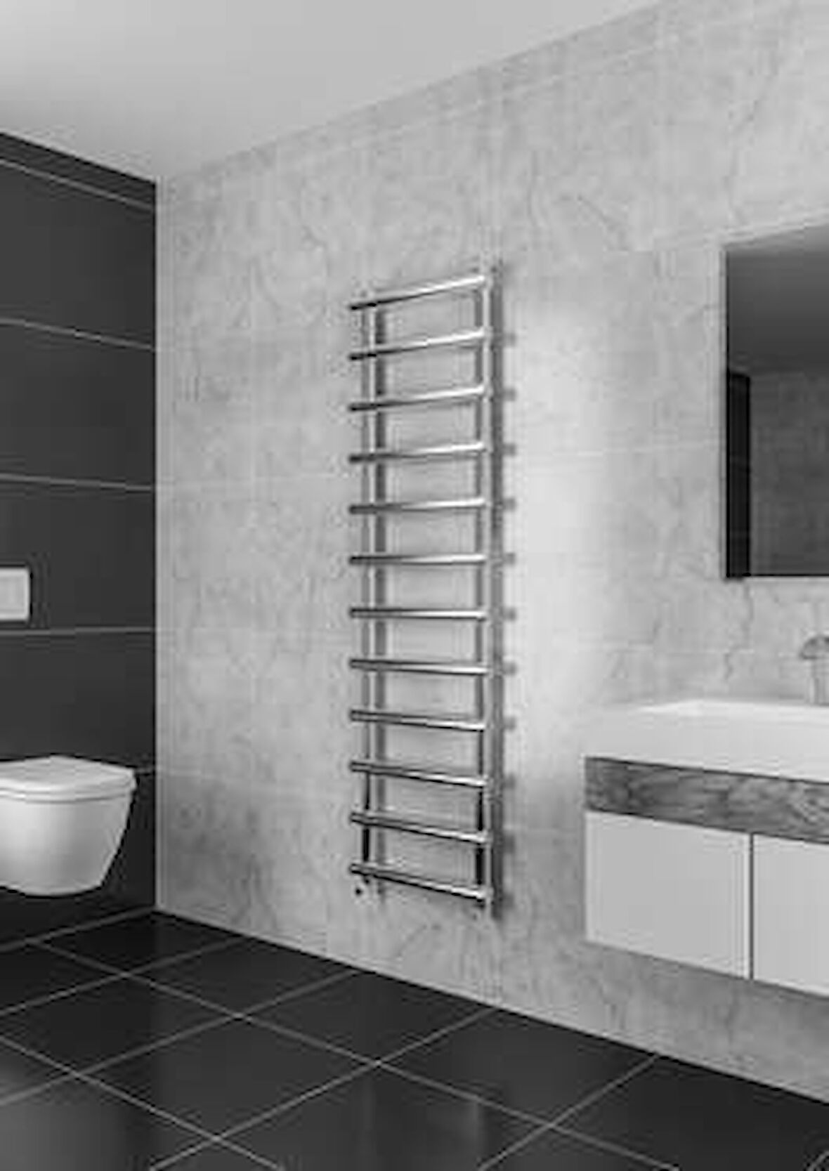 Warma Chios Çelik Dizayn Krom Havlupan 600x1750 Krom