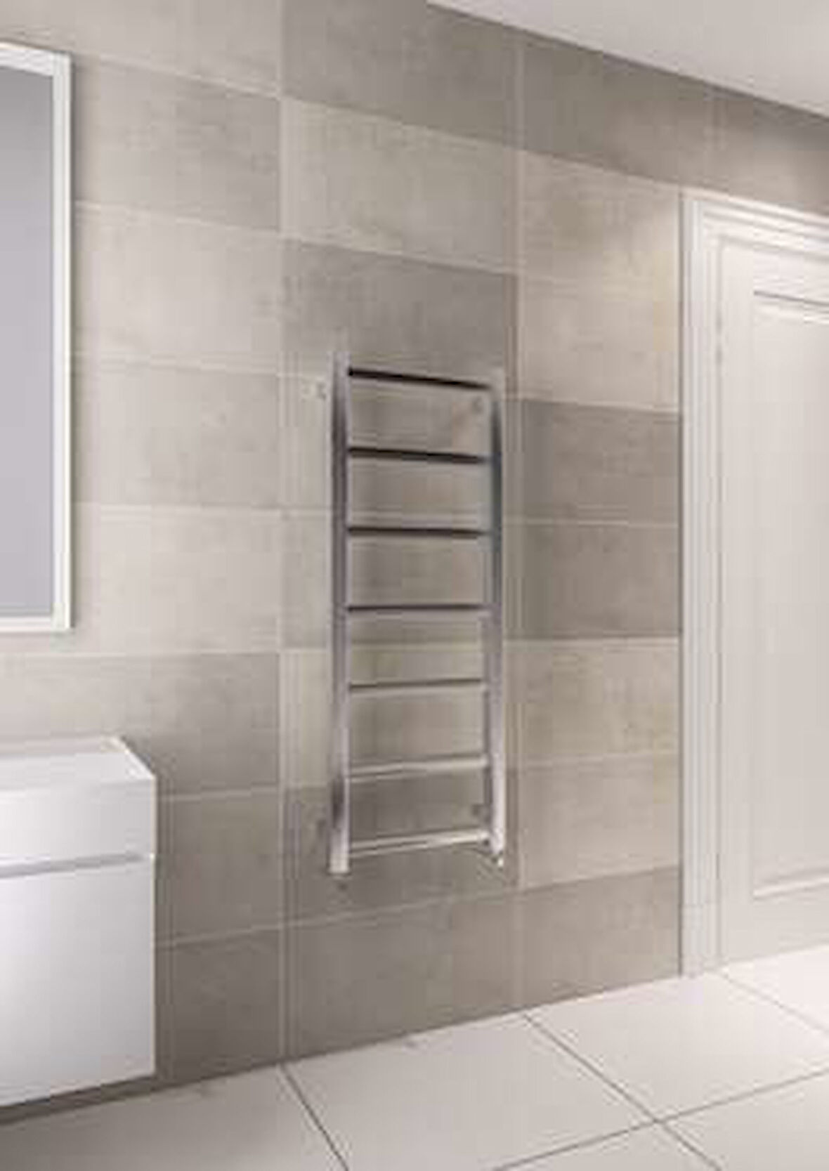 Warma Belinda Çelik Dizayn Krom Havlupan 450x1200 Krom
