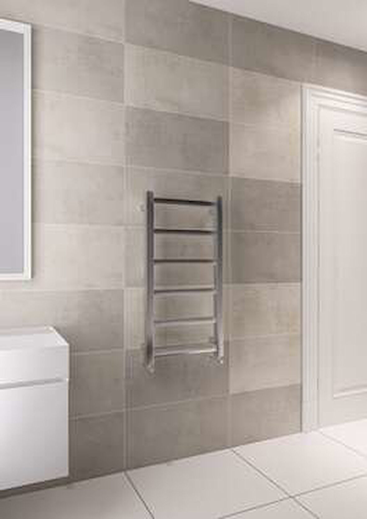Warma Belinda Çelik Dizayn Krom Havlupan 450x900 Krom