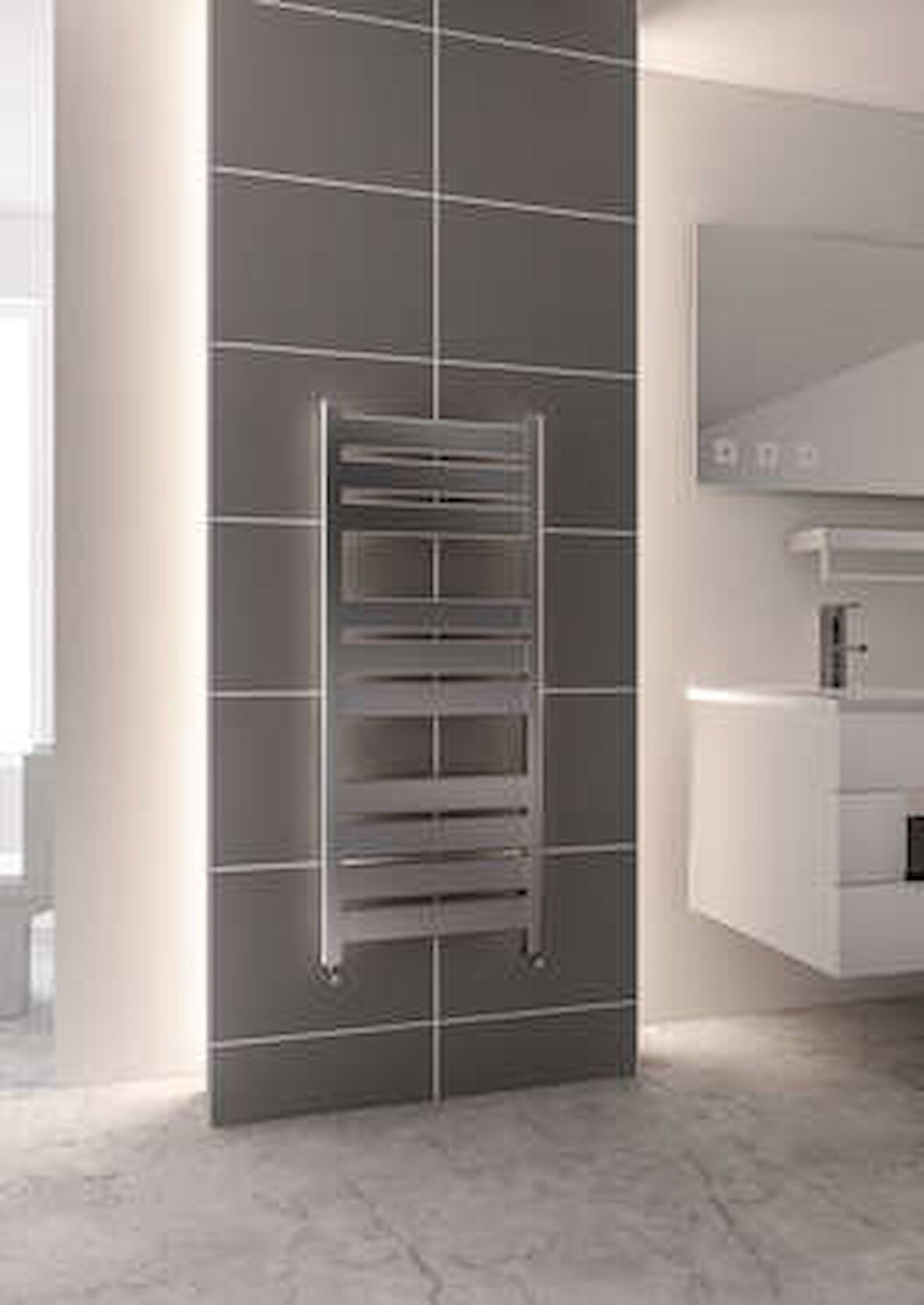 Warma Norina Çelik Dizayn Krom Havlupan 600x1200 Krom