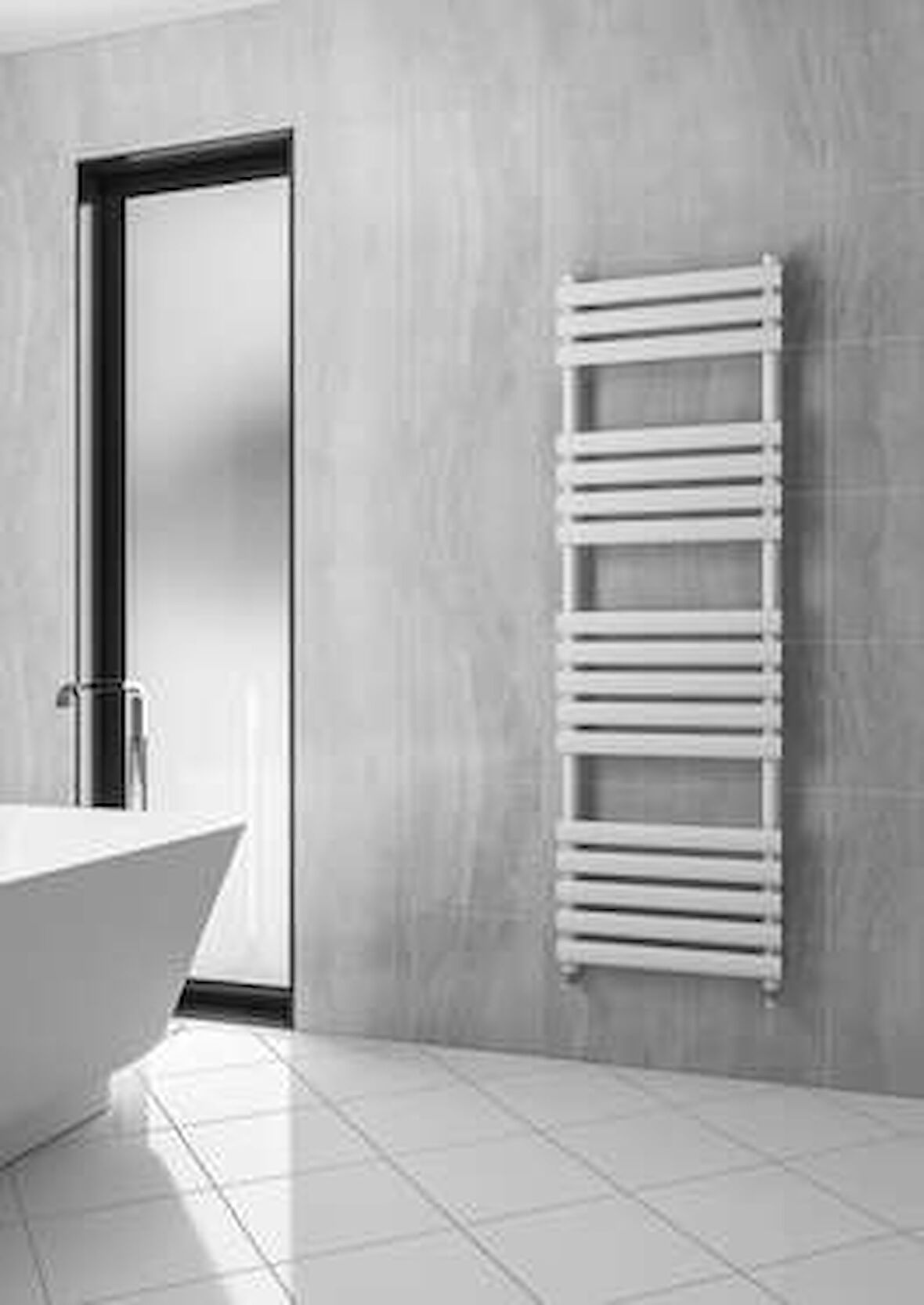 Warma Nuevita Çelik Dizayn Boyalı Havlupan 500x1600 Beyaz (RAL 9016 Gloss 80)