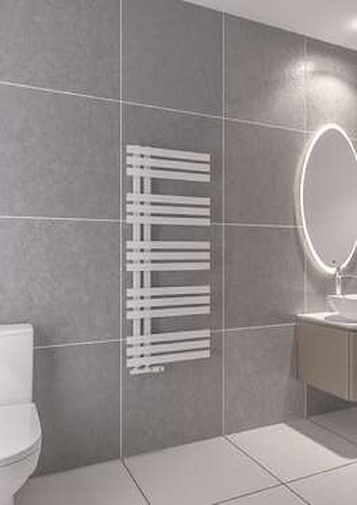 Warma Elche Çelik Dizayn Boyalı Havlupan 500x1200 Pütürlü Beyaz (RAL 9016)