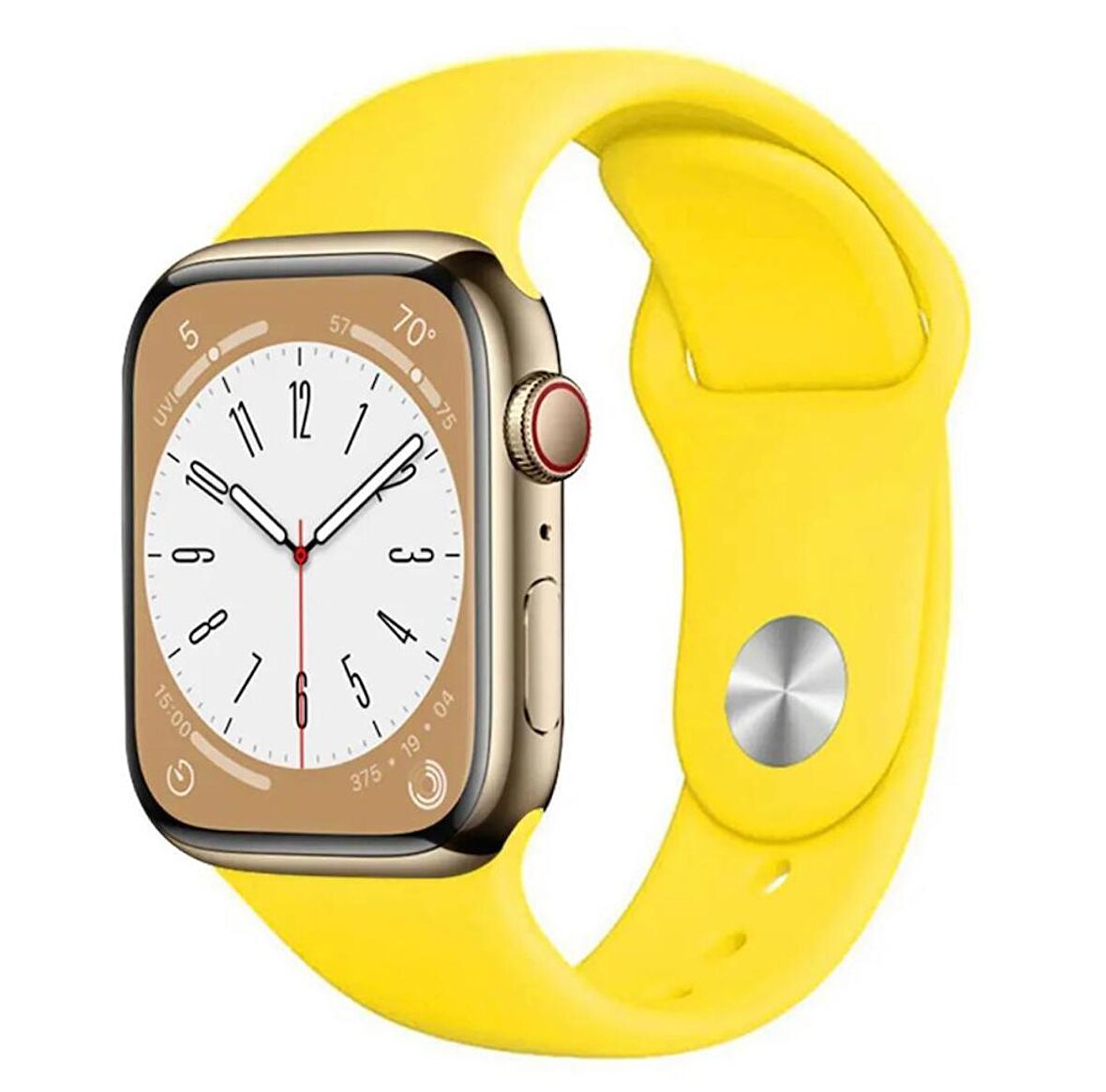 Apple Watch Seri 8 7 6 5 4 3 2 Se Ultra 42MM / 44MM / 45MM / 49MM Uyumlu Spor Silikon Kordon M/L Beden