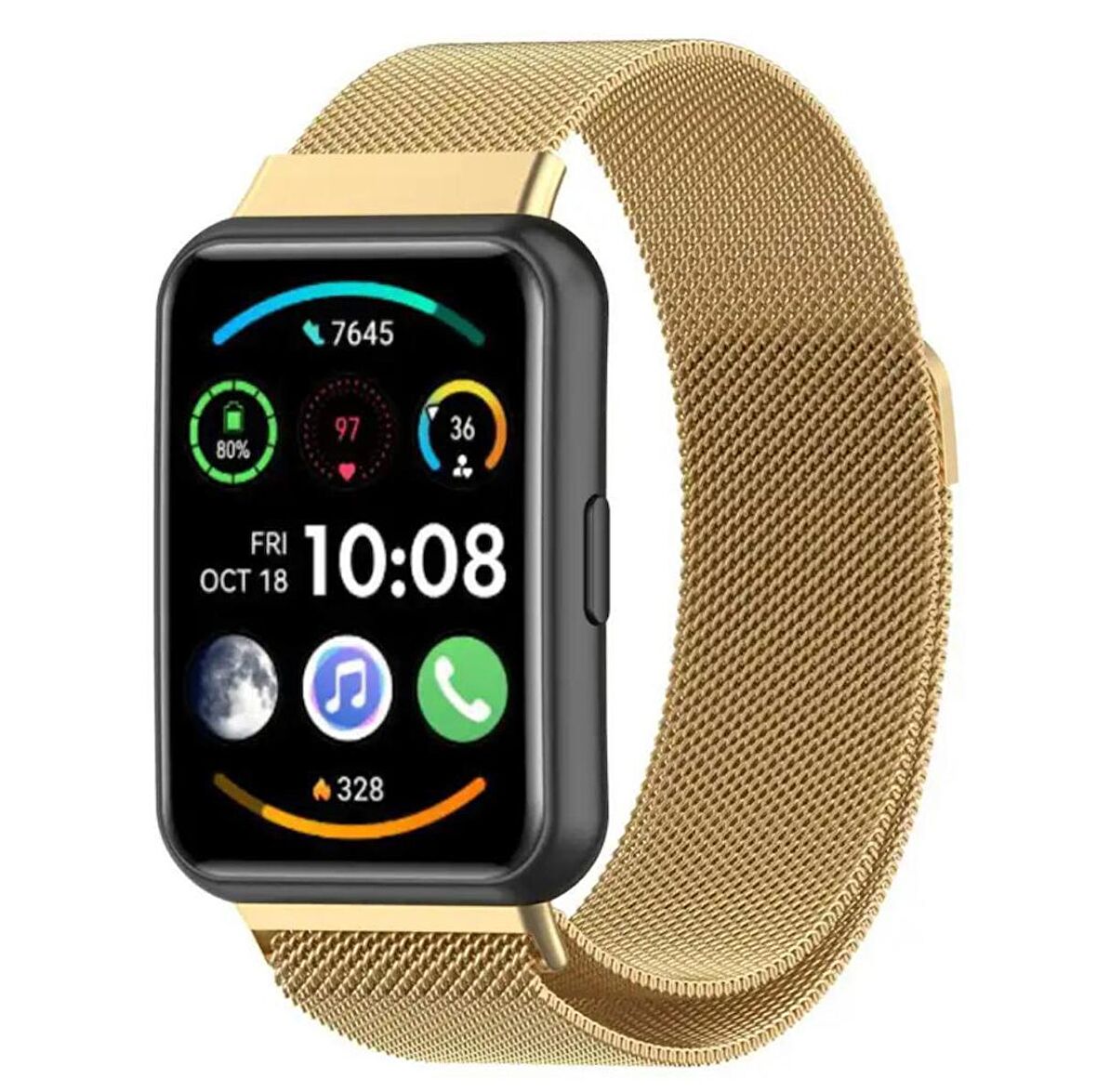 Huawei Watch Fit 2 Uyumlu Metal Mıknatıslı Kordon